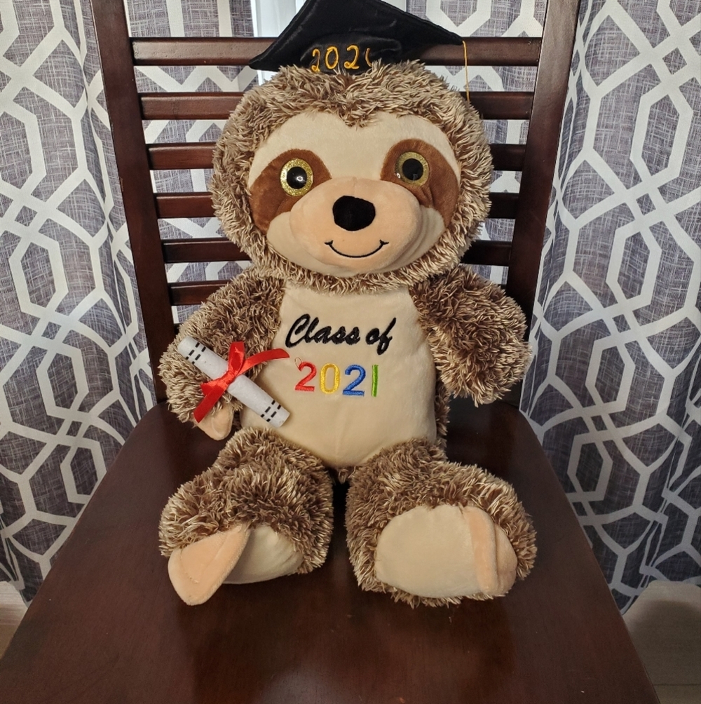 New 2021 Graduation Memory Sloth Plush